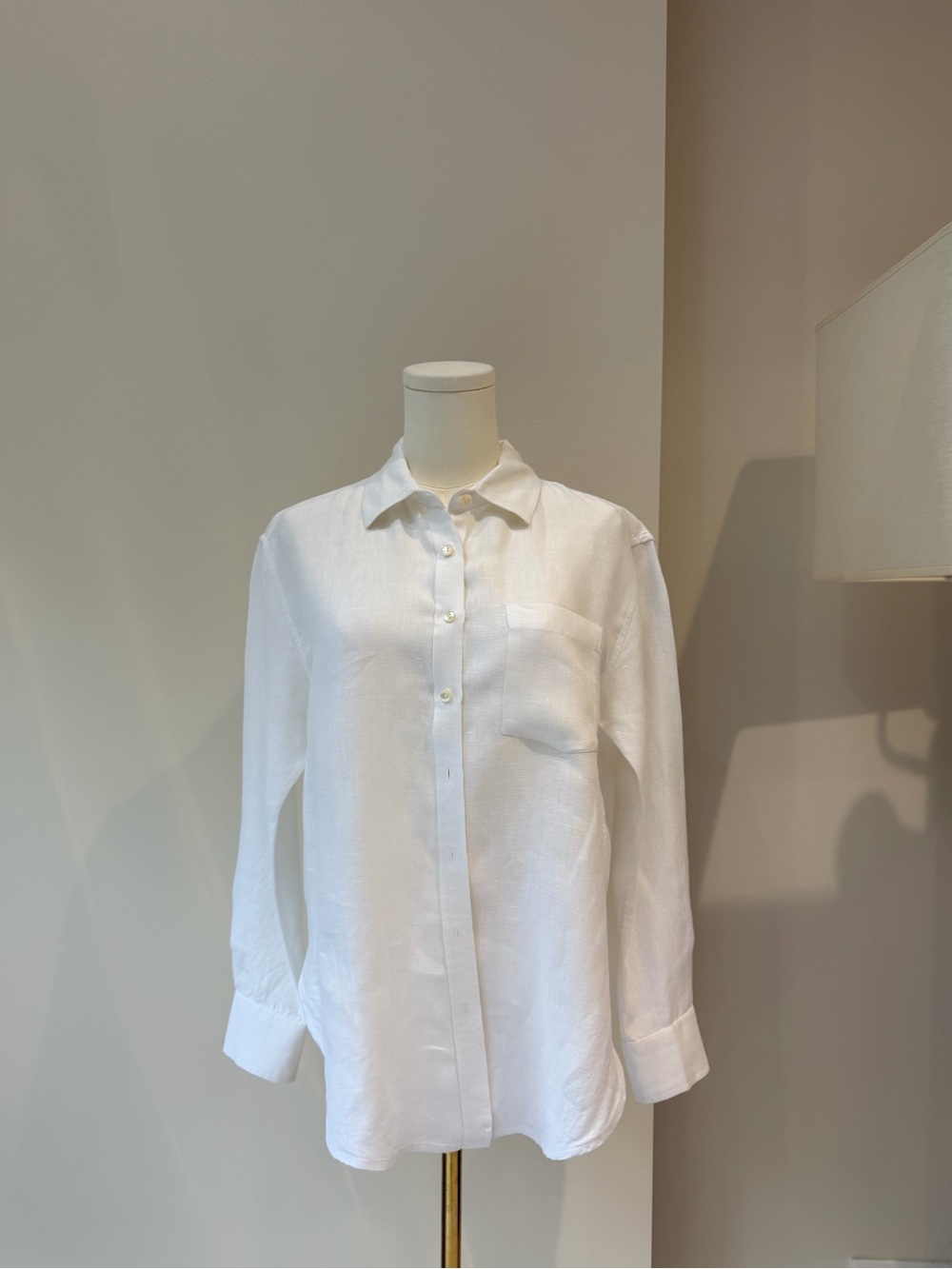 Women’s Linen Roller Rabbit White Button-Down Linen Shirt